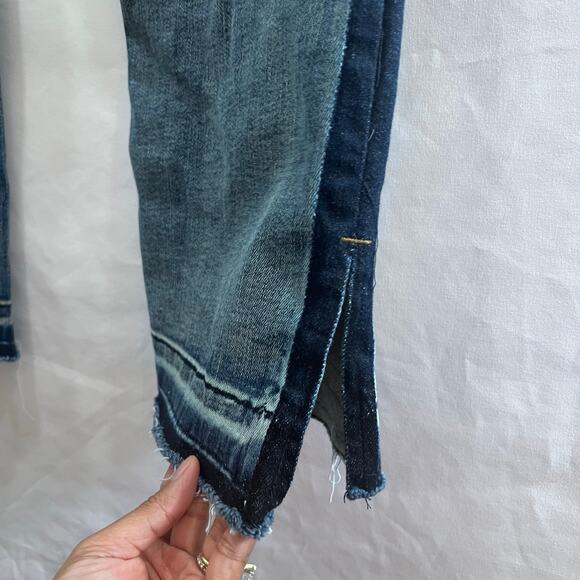 Judy Blue Riley High Waist Dark Side Seam Detail Straight Leg Jeans Women's 7/28 - Picture 11 of 13